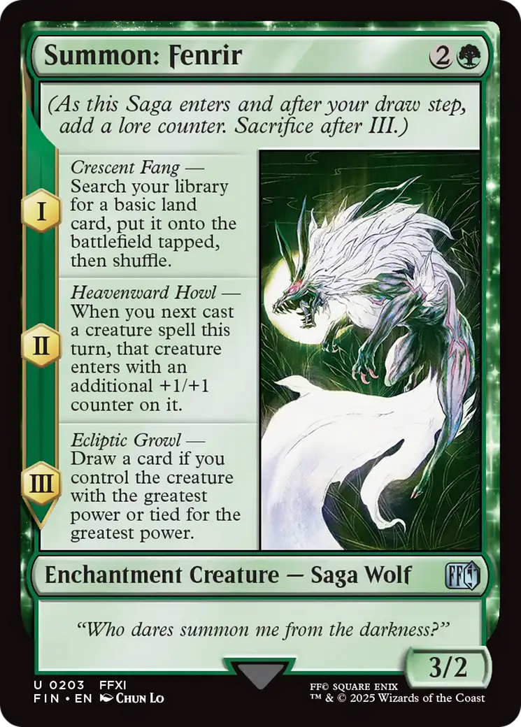Summon: Fenrir [FINAL FANTASY] | Boutique FDB TCG