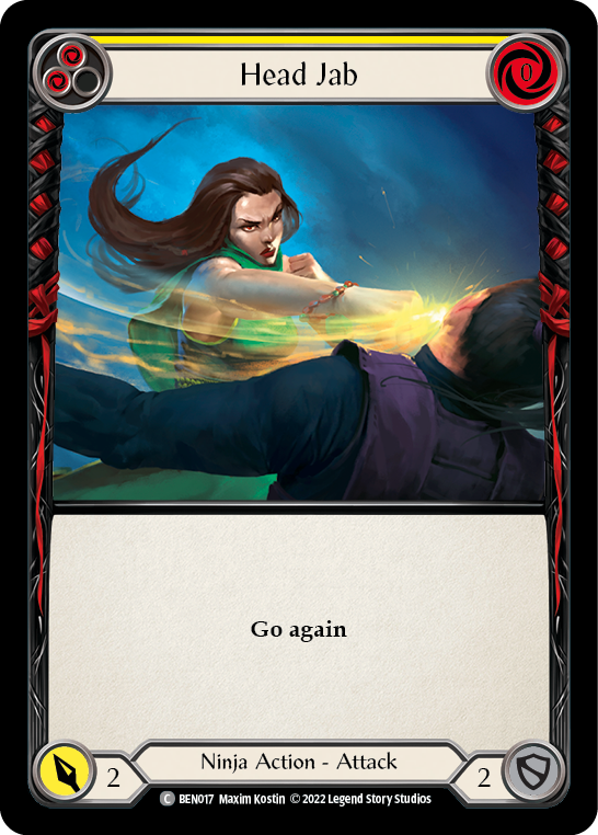 Head Jab (Yellow) [BEN017] (Outsiders Benji Blitz Deck) | Boutique FDB TCG