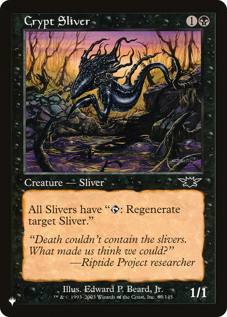 Crypt Sliver [The List Reprints] | Boutique FDB TCG