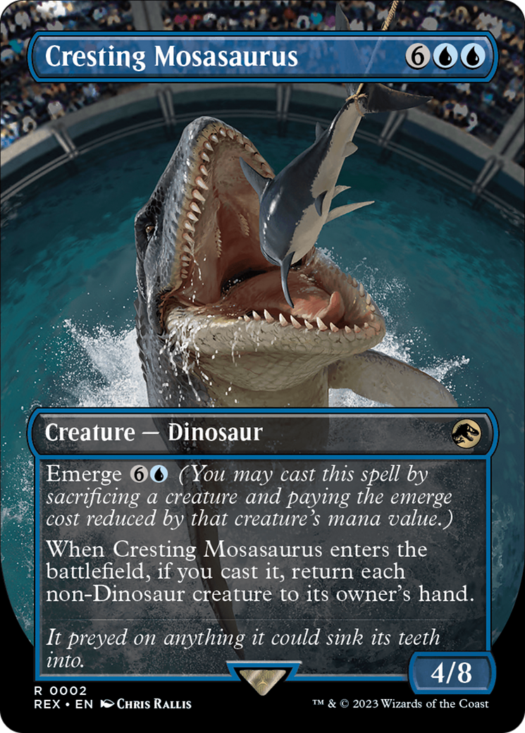 Cresting Mosasaurus (Borderless) [Jurassic World Collection] | Boutique FDB TCG