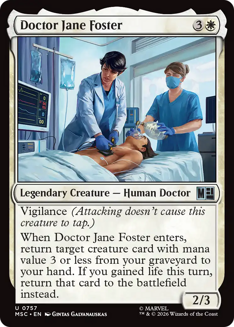 Doctor Jane Foster [Marvel Super Heroes Commander] | Boutique FDB TCG