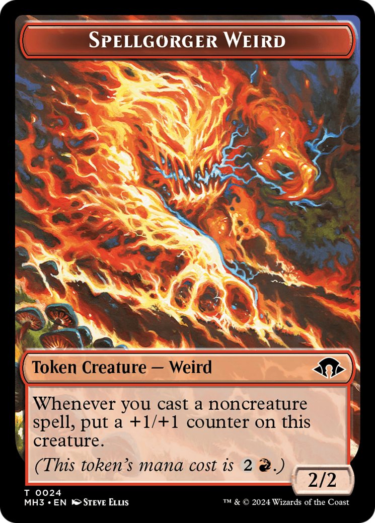 Eldrazi Spawn // Spellgorger Weird Double-Sided Token [Modern Horizons 3 Tokens] | Boutique FDB TCG