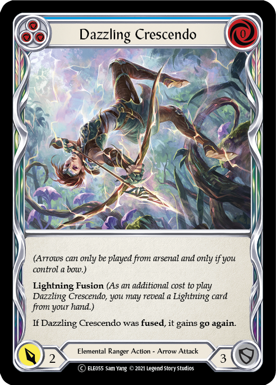 Dazzling Crescendo (Blue) [U-ELE055] (Tales of Aria Unlimited)  Unlimited Normal | Boutique FDB TCG