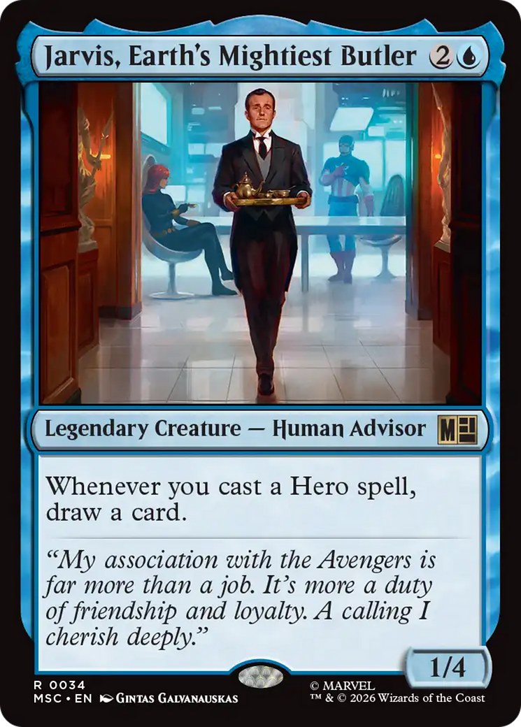 Jarvis, Earth's Mightiest Butler [Marvel Super Heroes Commander] | Boutique FDB TCG