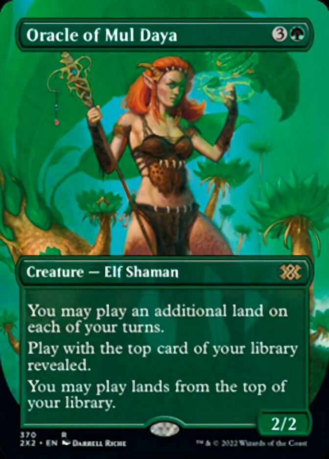Oracle of Mul Daya (Borderless Alternate Art) [Double Masters 2022] | Boutique FDB TCG