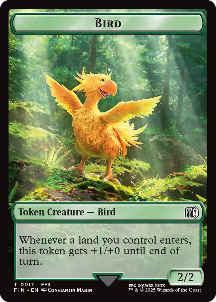 Bird (0017) // Wizard (0015) Double-Sided Token [FINAL FANTASY Tokens] | Boutique FDB TCG