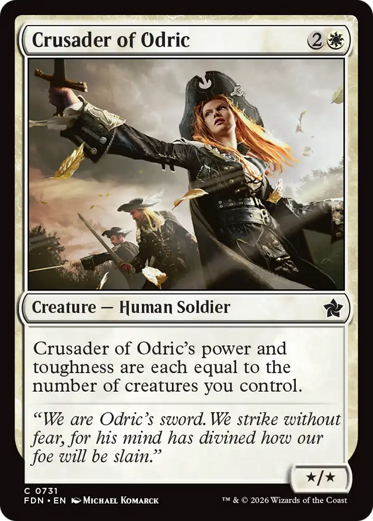 Crusader of Odric (0731) [Foundations] | Boutique FDB TCG