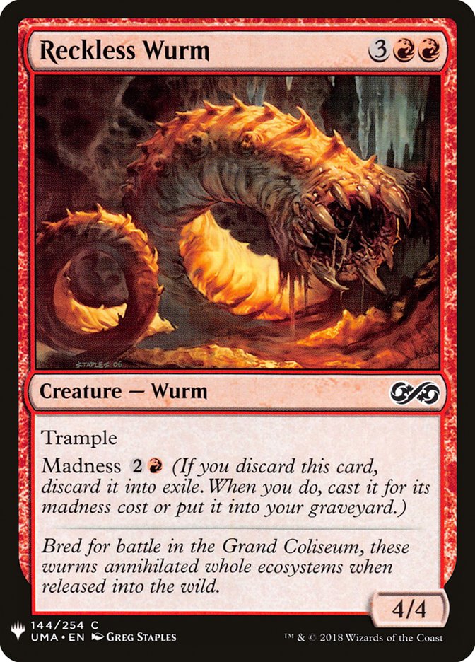 Reckless Wurm [Mystery Booster] | Boutique FDB TCG