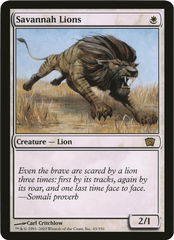 Savannah Lions (Oversized) [Eighth Edition Box Topper] | Boutique FDB TCG