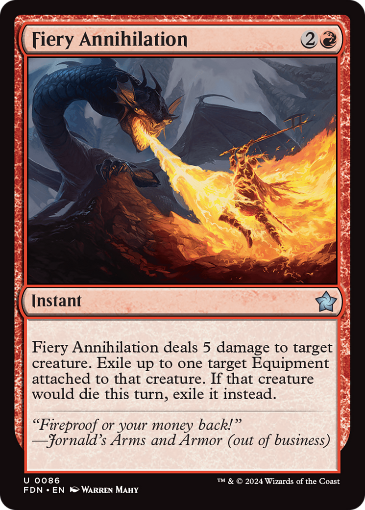 Fiery Annihilation [Foundations] | Boutique FDB TCG