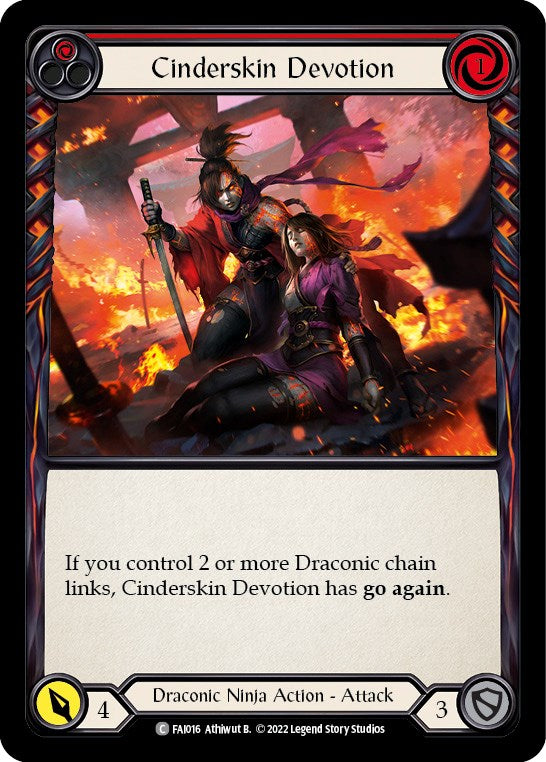 Cinderskin Devotion (Red) [FAI016] (Uprising Fai Blitz Deck) | Boutique FDB TCG