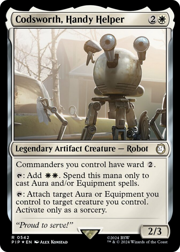 Codsworth, Handy Helper (Surge Foil) [Fallout] | Boutique FDB TCG