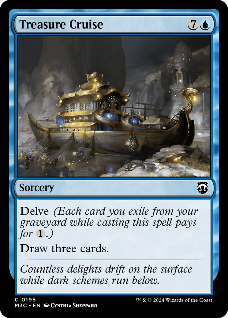 Treasure Cruise (Ripple Foil) [Modern Horizons 3 Commander] | Boutique FDB TCG