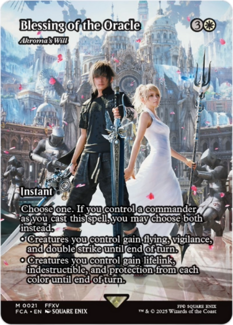 Blessing of the Oracle - Akroma's Will (Showcase) [FINAL FANTASY : Through the Ages] | Boutique FDB TCG
