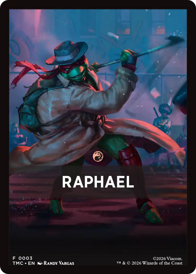 Raphael Theme Card [Teenage Mutant Ninja Turtles Commander Tokens] | Boutique FDB TCG