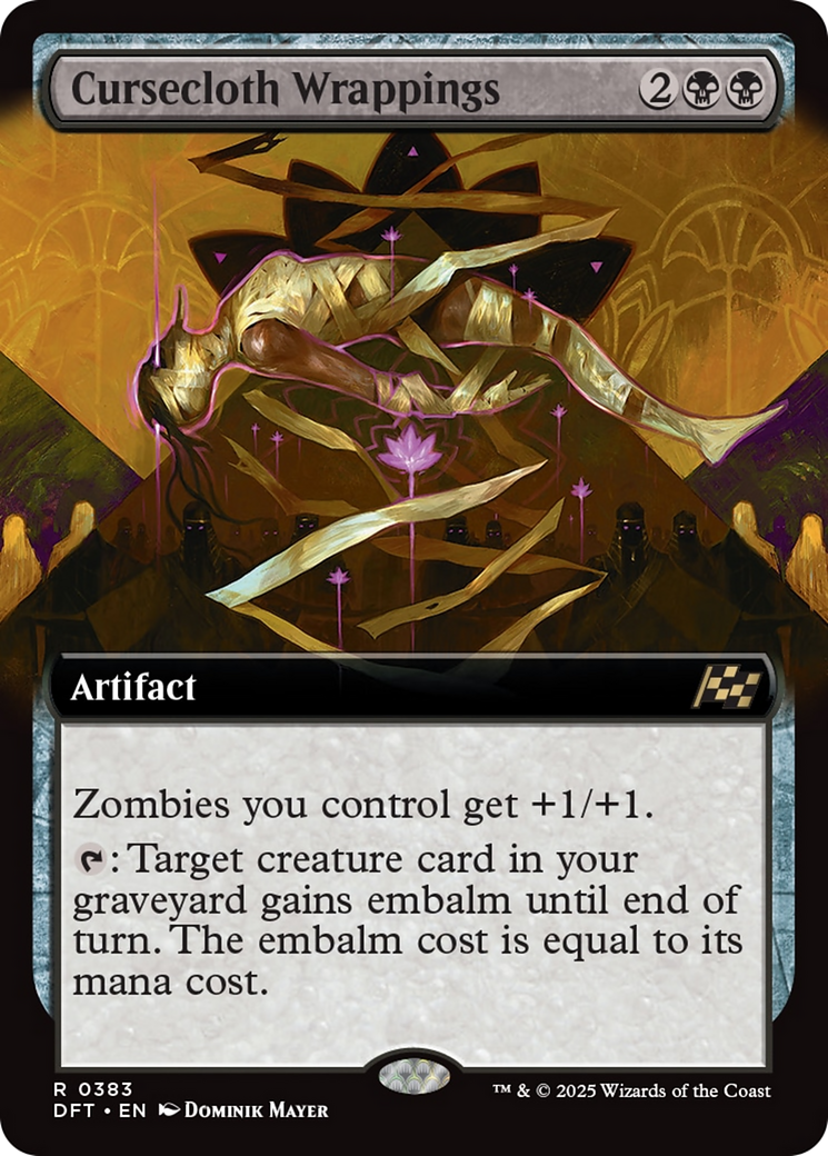 Cursecloth Wrappings (Extended Art) [Aetherdrift] | Boutique FDB TCG