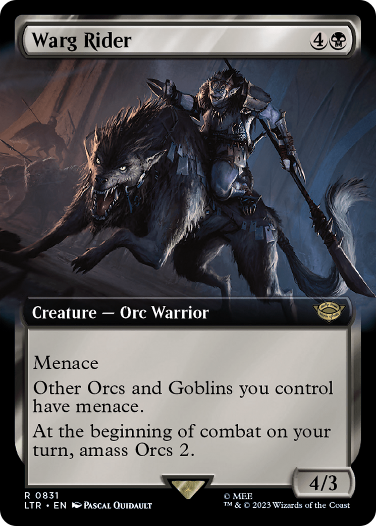 Warg Rider (Extended Art) [The Lord of the Rings: Tales of Middle-Earth] | Boutique FDB TCG