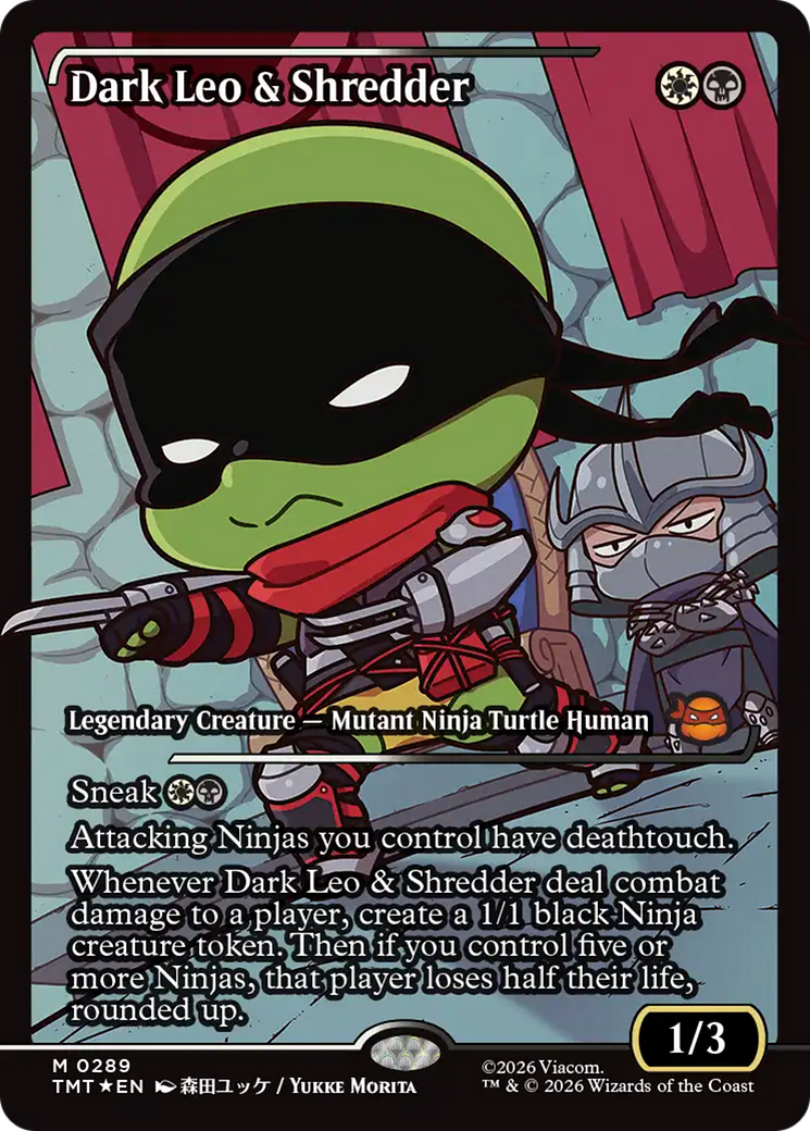 Dark Leo & Shredder (Showcase) [Teenage Mutant Ninja Turtles] | Boutique FDB TCG