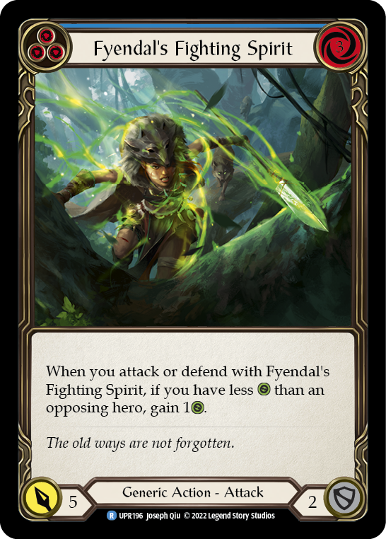 Fyendal's Fighting Spirit (Blue) [UPR196] (Uprising) | Boutique FDB TCG