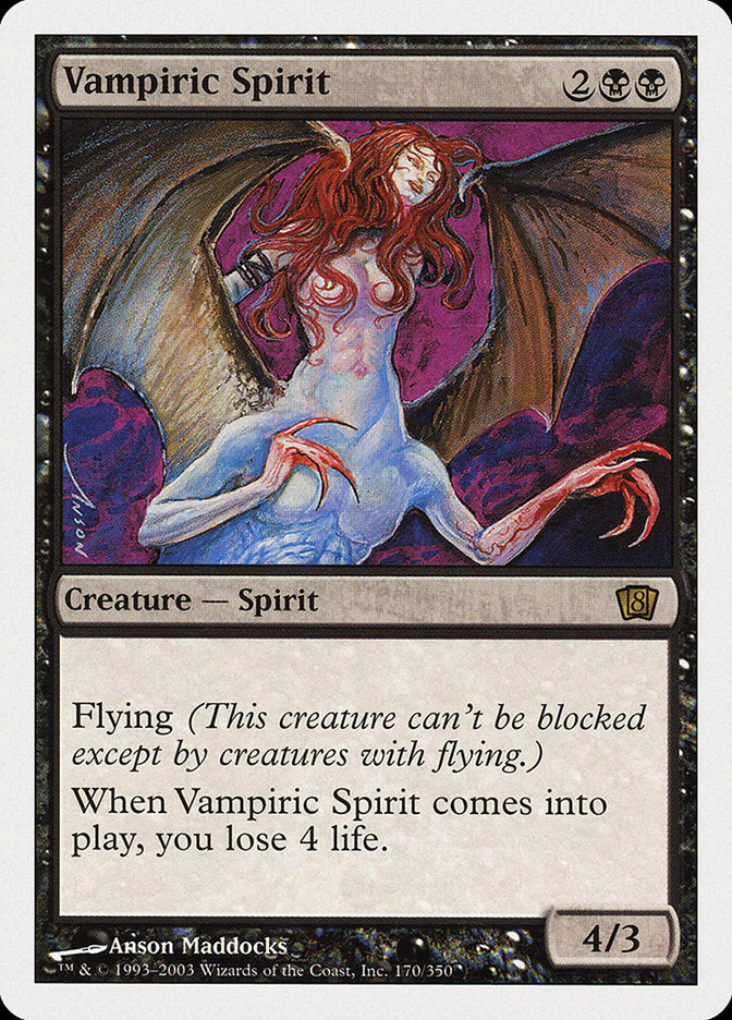 Vampiric Spirit (8th Edition) [Oversize Cards] | Boutique FDB TCG