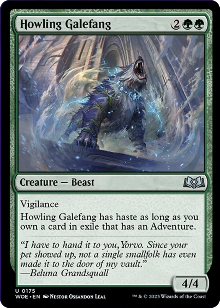 Howling Galefang [Wilds of Eldraine] | Boutique FDB TCG