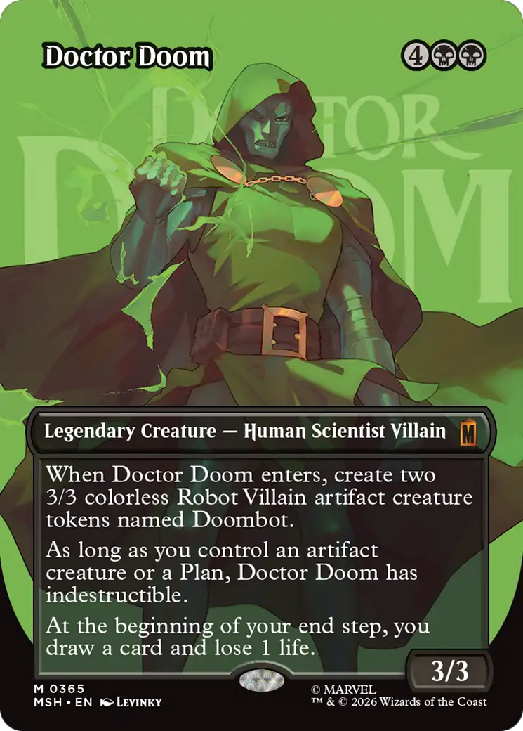 Doctor Doom (Borderless) (365) [Marvel Super Heroes] | Boutique FDB TCG
