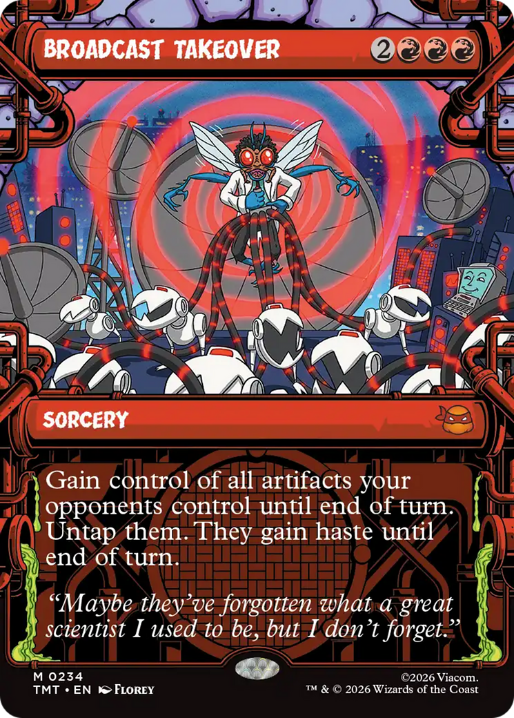 Broadcast Takeover (Showcase) [Teenage Mutant Ninja Turtles] | Boutique FDB TCG