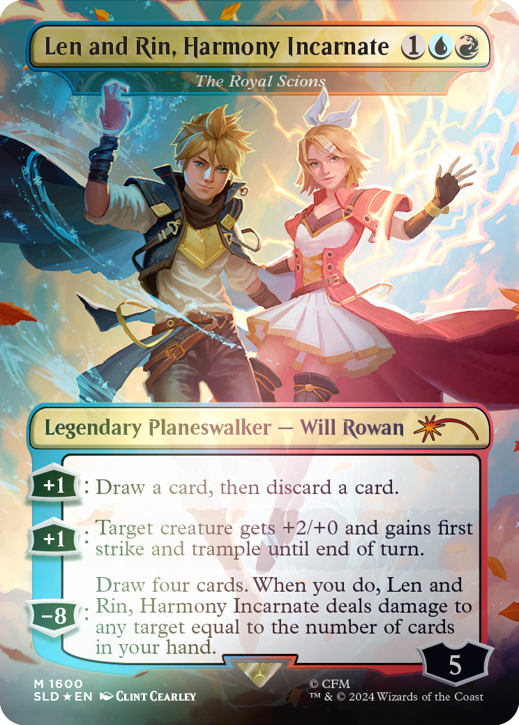 Len and Rin, Harmony Incarnate - The Royal Scions (Rainbow Foil) [Secret Lair Drop Series] | Boutique FDB TCG