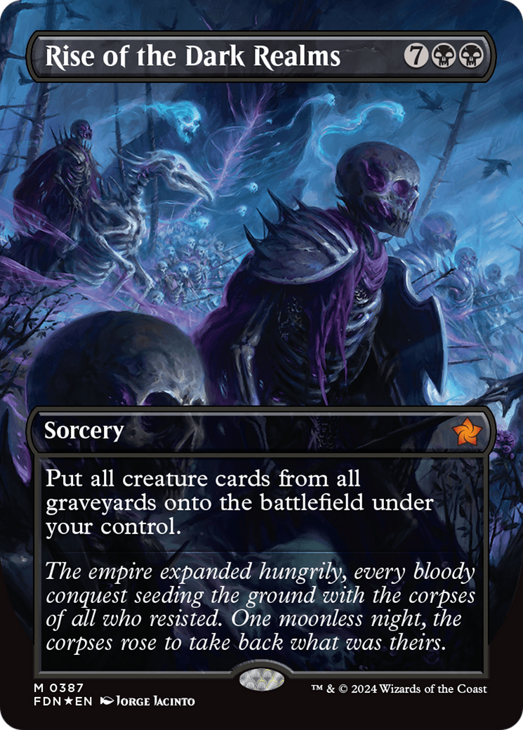 Rise of the Dark Realms (Borderless) (Mana Foil) [Foundations] | Boutique FDB TCG