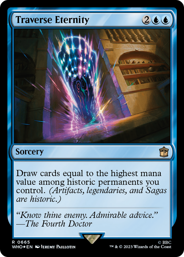 Traverse Eternity (Surge Foil) [Doctor Who] | Boutique FDB TCG