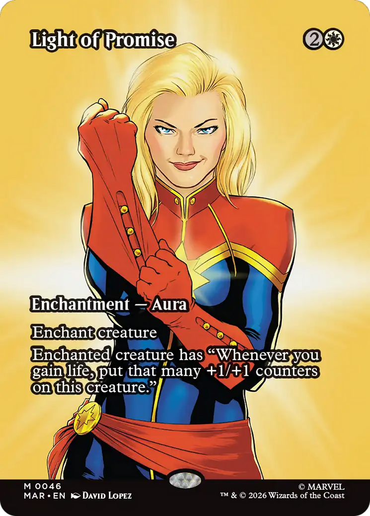 Light of Promise (Borderless) [Marvel Universe: Eternal-Legal] | Boutique FDB TCG