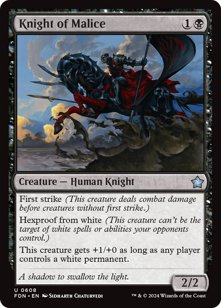 Knight of Malice [Foundations] | Boutique FDB TCG