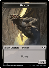 Eldrazi Spawn // Demon Double-Sided Token [Commander Masters Tokens] | Boutique FDB TCG