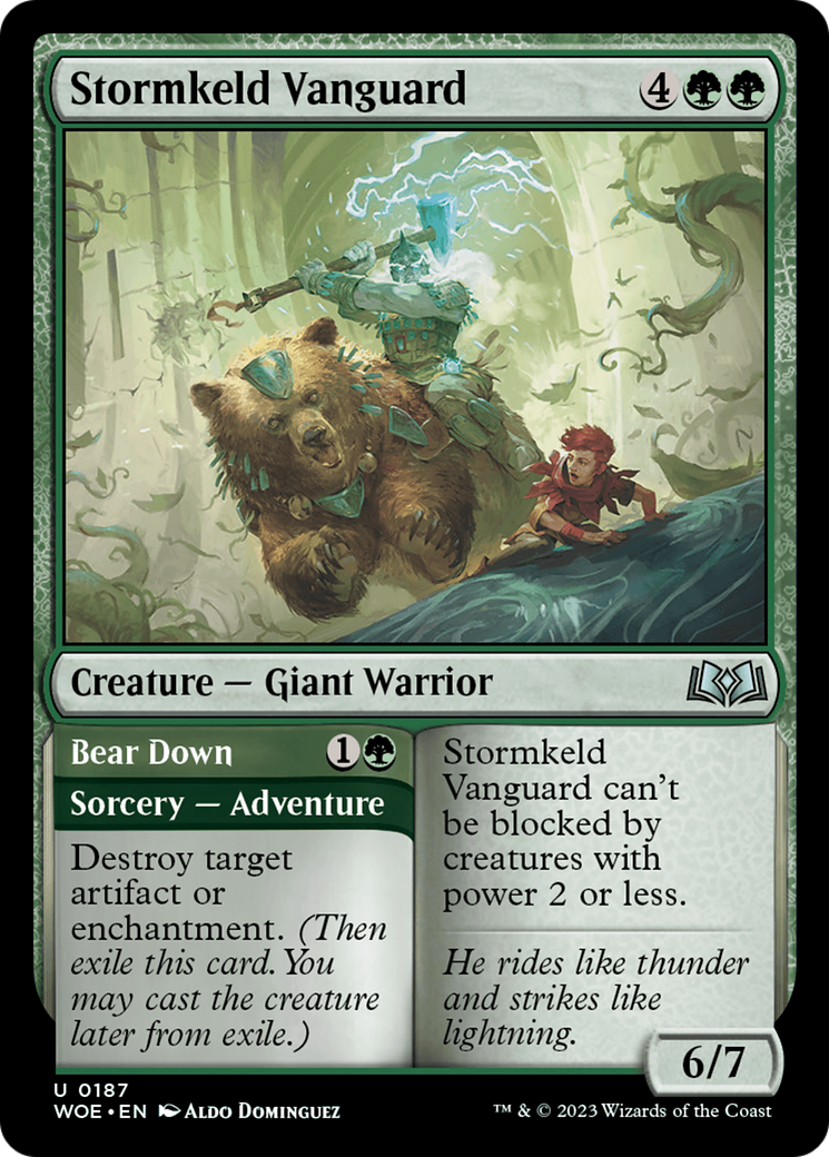 Stormkeld Vanguard // Bear Down [Wilds of Eldraine] | Boutique FDB TCG