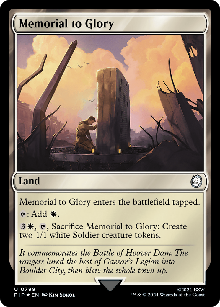 Memorial to Glory (Surge Foil) [Fallout] | Boutique FDB TCG