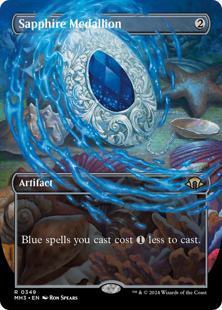 Sapphire Medallion (Borderless) [Modern Horizons 3] | Boutique FDB TCG