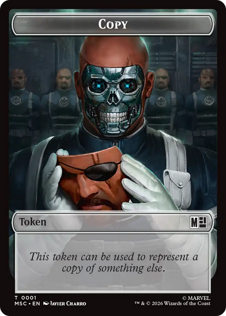 Copy (001) // Wall (003) Double-Sided Token [Marvel Super Heroes Commander Tokens] | Boutique FDB TCG