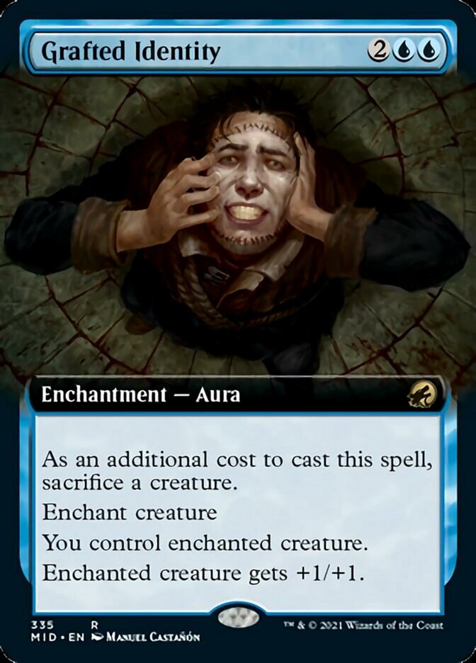 Grafted Identity (Extended Art) [Innistrad: Midnight Hunt] | Boutique FDB TCG