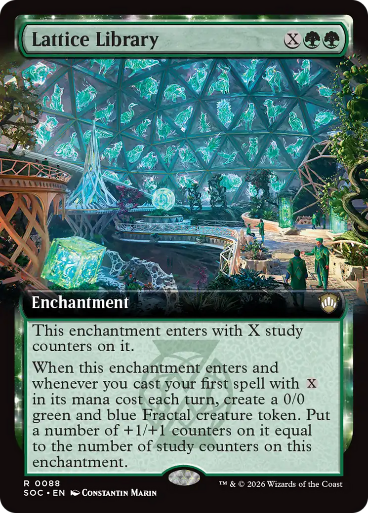 Lattice Library (Extended Art) [Secrets of Strixhaven Commander] | Boutique FDB TCG