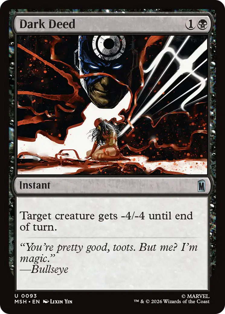 Dark Deed [Marvel Super Heroes] | Boutique FDB TCG