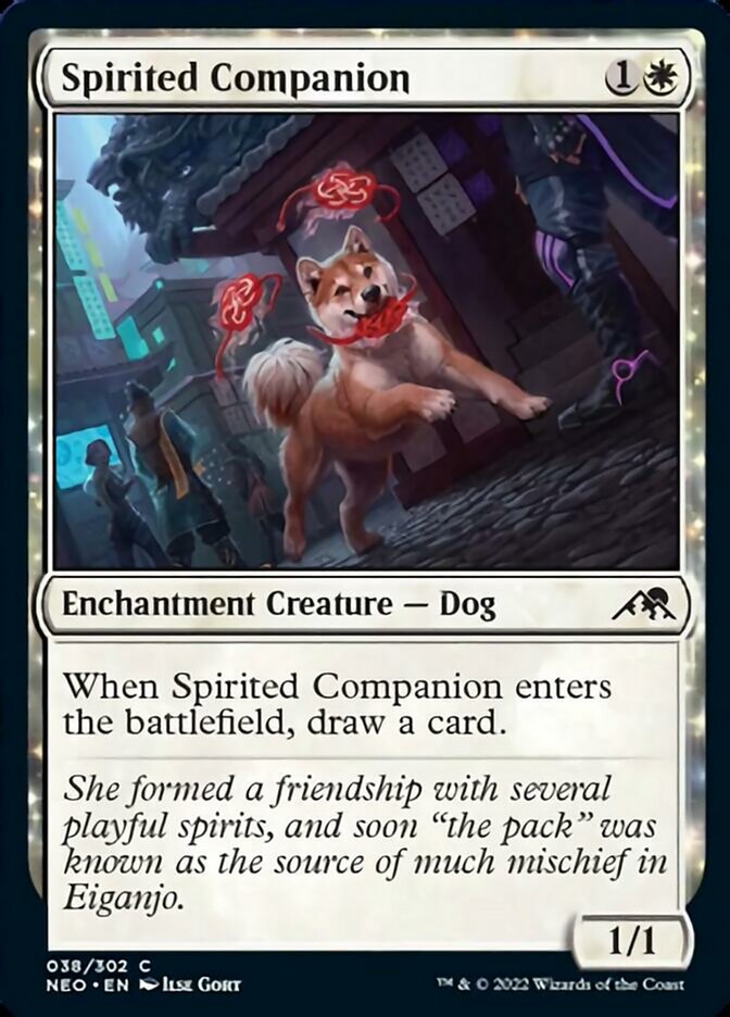 Spirited Companion [Kamigawa: Neon Dynasty] | Boutique FDB TCG