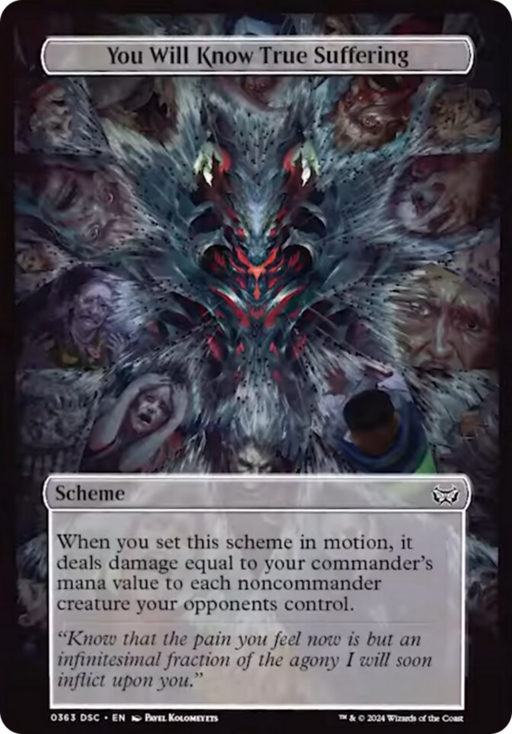 You Will Know True Suffering (Full Art) [Duskmourn: Archenemy] | Boutique FDB TCG