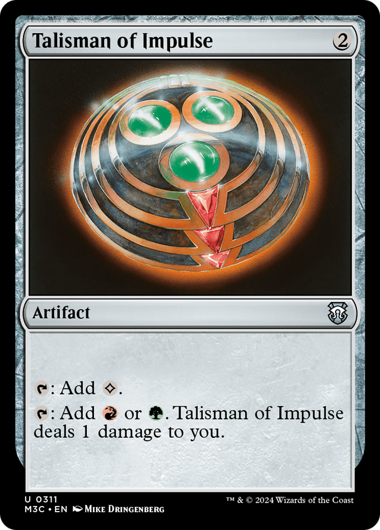 Talisman of Impulse (Ripple Foil) [Modern Horizons 3 Commander] | Boutique FDB TCG