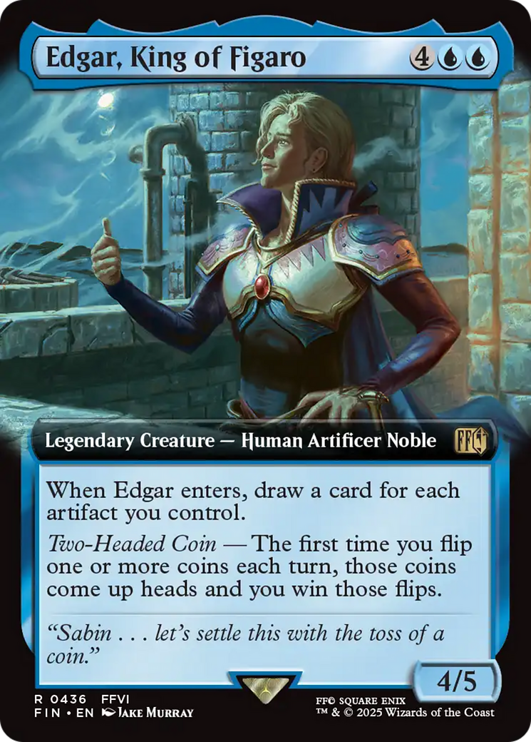 Edgar, King of Figaro (Extended Art) [FINAL FANTASY] | Boutique FDB TCG