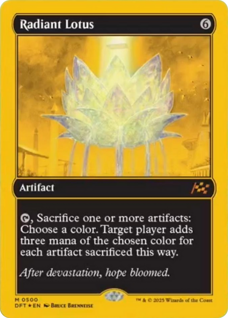 Radiant Lotus (First-Place Foil) [Aetherdrift] | Boutique FDB TCG