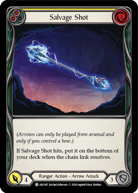 Salvage Shot (Yellow) [U-ARC067] (Arcane Rising Unlimited)  Unlimited Rainbow Foil | Boutique FDB TCG