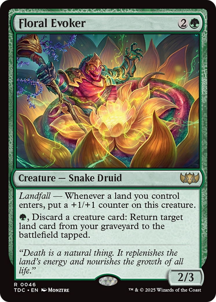 Floral Evoker [Tarkir: Dragonstorm Commander] | Boutique FDB TCG