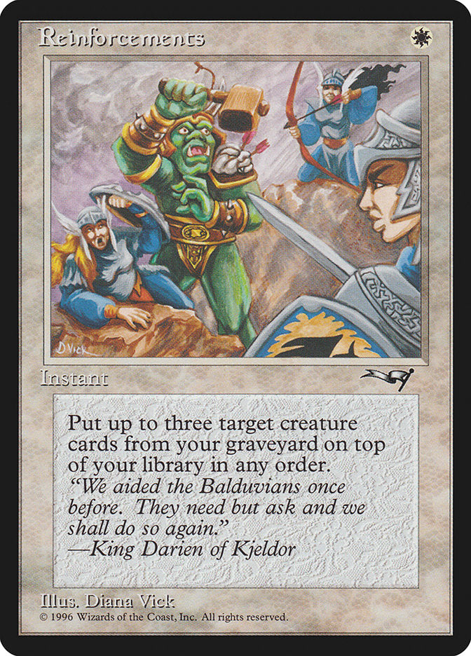 Reinforcements (With Archer) [Alliances] | Boutique FDB TCG