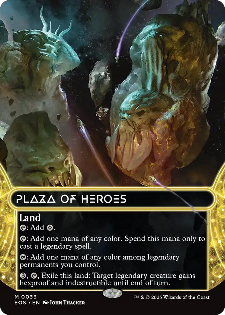 Plaza of Heroes (0033) (Borderless) [Edge of Eternities: Stellar Sights] | Boutique FDB TCG