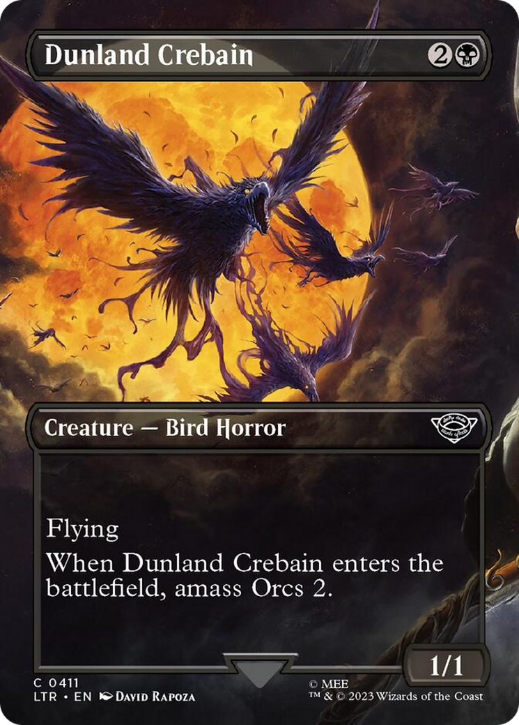 Dunland Crebain (Borderless Alternate Art) [The Lord of the Rings: Tales of Middle-Earth] | Boutique FDB TCG